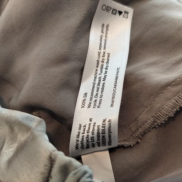 Eileen Fisher Silk Jogger Pants Drawstring + Pleated - Picture 10 of 10